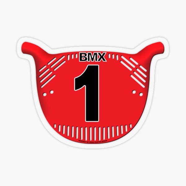 Old School BMX Number Plate