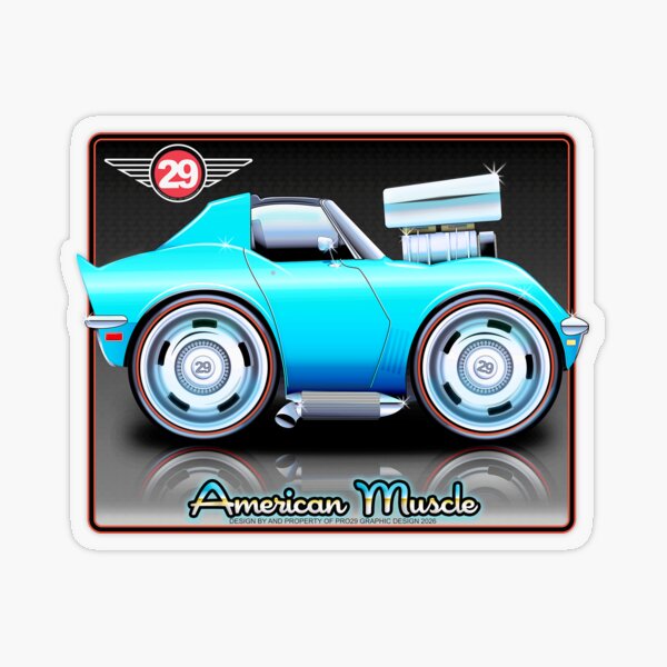 Cartoon American Vette